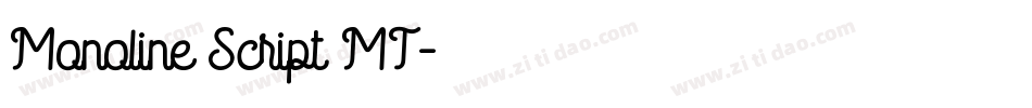 Monoline Script MT字体转换
